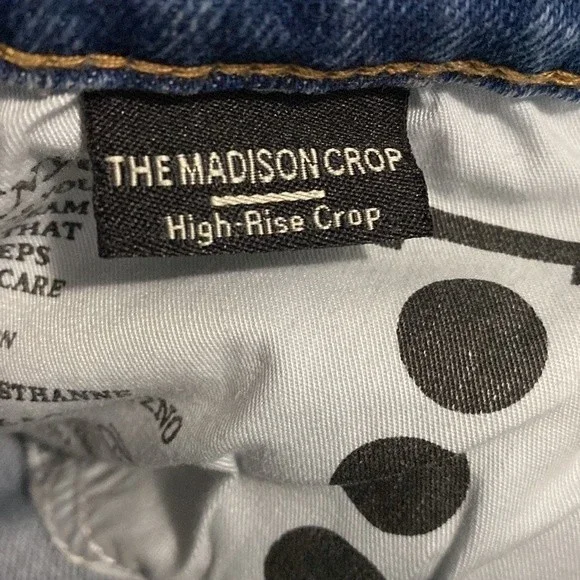 🟣 SALE Blank NYC The Madison High Rise Crop Jeans Size 31 - Picture 6 of 7